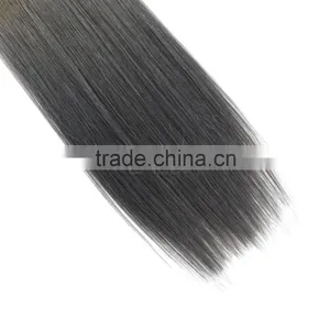 High Quality Two Tone Ombre Hair Silk Straight Clip in Remy Human Hair 14" 16" 18" 20" 22" 26" 28"" Supplier thumbnail-5