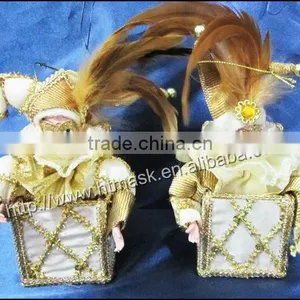 Christmas Square Box Spirit Head Ornament/Decoration Drop Pendants Christmas Tree Hanging Accessories Christmas Gift thumbnail-1