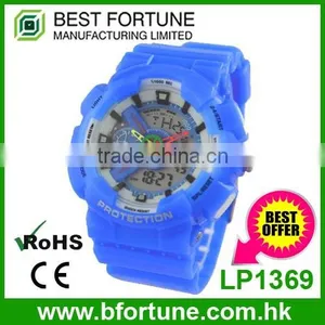 LP1369 Made in China Multifunction 3atm Waterproof Lcd Cheap Wrist Watch thumbnail-1