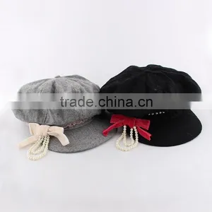 Ins 2015 New Products Kids Hats Casquette Hats Autumn and Winter Girls Hats With Pear thumbnail-1