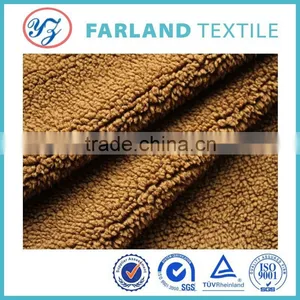 Textile and Apparel Fabric Cheap and Plain Wool Sherpa100polyester Fabric thumbnail-2
