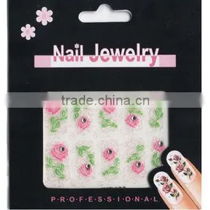 Various Pink Flower Full Cover Nail Sticker thumbnail-1