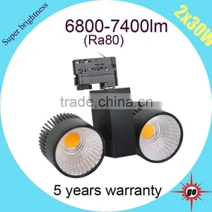 High Brightness 130lm/w 2*30W LED COB Tracklight thumbnail-2