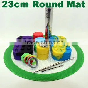 Silicone Pad Dab Wax Vaporizer Oil Mat Round Shaped Heat Resistant Silicone Pad Extract Bho Vaping Pad thumbnail-1