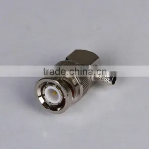 Right Angle Amphenol BNC Male Connector for RG58 RG142 Cable thumbnail-1