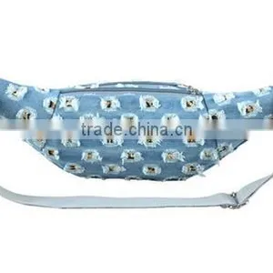 Waterproof Shoulder Denim Chest Pack Bag Waist Belt Pouch Outdoors Men Womens Waist Bags thumbnail-3