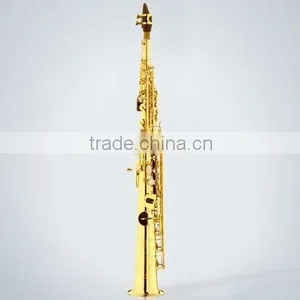 Soprano Saxophone Straight Type, With Neck, Gold Lacquer thumbnail-1