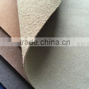 PU Double Face Flock Leather Use for Boots Making thumbnail-2