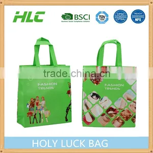 Custom Promotional Gift Foldable PP Printed Garment Cheap Drawstring Tote Fabric Laminated Recycle Non Woven Bag Supplier's Choice thumbnail-1