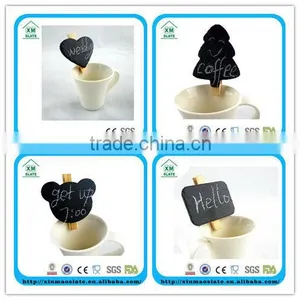 Smooth Edge Stone Marker Clip Black Bear Shape Clip Marqueur D'ardoise thumbnail-1