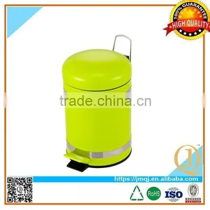 Stainless Steel Foot Pedal Dustbin Rubber Painted Household Dustbin With Pedal thumbnail-1