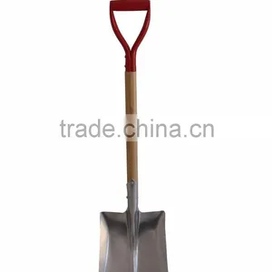 10" Aluminum Snow Shovel With Wooden Handle thumbnail-1