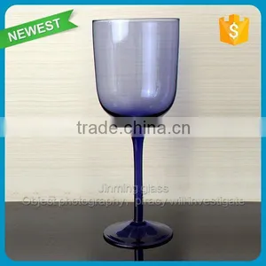 Glass Color Goblet Dark Purple Glass Goblet Cup Drinking Wine Goblet Cup Color Glass thumbnail-1