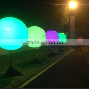 Wedding Party Night Club Bar Decoration Glowing Hanging Christmas Light up Led Lighted Inflatable Ball With Led Light thumbnail-2