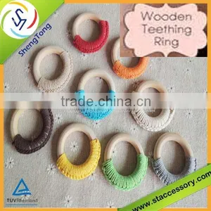 Wholesale New Product Wooden Teething Ring Unfinished Wooden Ring Quality Choice thumbnail-6