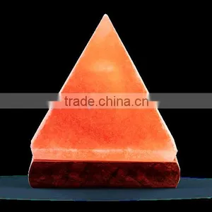 Pyramid Geometrical Shape Himalayan Salt Lamp thumbnail-1