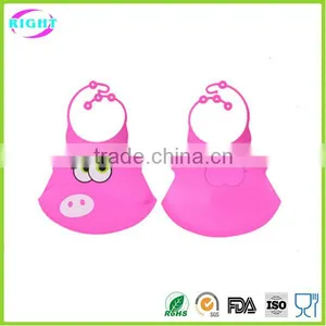 Eco-friendly Waterproof Silicone Baby Bib thumbnail-2
