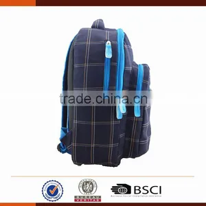 Fashion Blue School Backpack With Laptop Compartment thumbnail-3