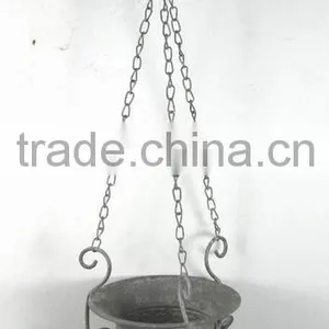 090294F Decorative Antique Metal Wire Hanging Flower Pots thumbnail-1