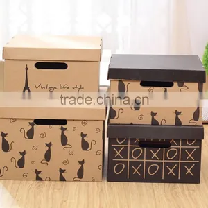 HOT!!!High-end Custom Paper File Pure White Storage Box thumbnail-1