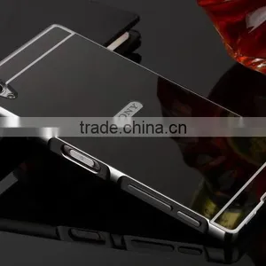 High Quality Luxury Mirror Cover Bumper Phone Case For Sony Z5P thumbnail-6