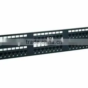 19" 2U UTP 48-port Rach Mount Cat5e Patch Panel thumbnail-1