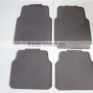 Heavy Duty Rubber Floor Mats - Universal for Car Truck SUV - Full 4pc Set in Beige thumbnail-5