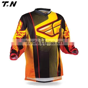 China Manufactory Cool Black Motorcycle Jersey Custom Made thumbnail-6