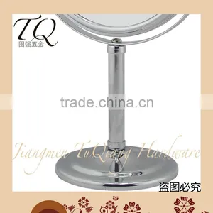 Table Standing 360 Degree Roubd Shape Metal Compact Dressing Mirror thumbnail-3