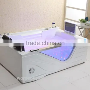 Bathtub China Supplier , Main Product Design Hot Tub , Acrylic Bathtub With TV for Villa thumbnail-2