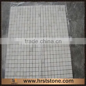 Italian Round Calacatta White Marble Mosaic thumbnail-4