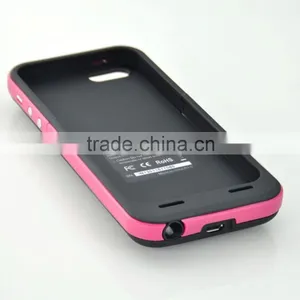 3800mAh Matte Plastic Protective Charging Power Bank Case Cover for IPhone 6, External Backup Battery Case Cover for IPhone 6 thumbnail-2