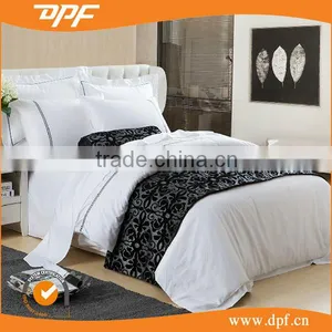 Striped Hotel Bedding Set With Embroidery for Hotel Use thumbnail-1