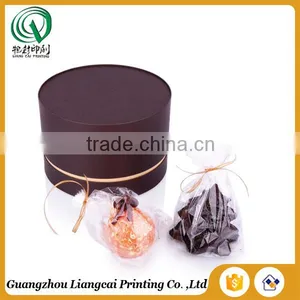 Fancy Single-color Printing Matt Small Round Cardboard Boxes Decorated for Gift thumbnail-2