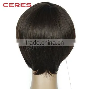 Comfortable Free Style Synthetic Machine Made Wig for Young Lady, Short Fashional Wig thumbnail-4