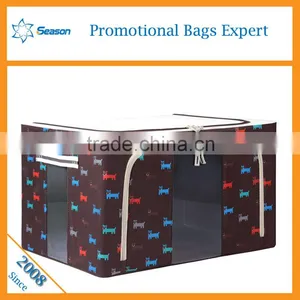 Zipper Fabric Storage Boxes Fancy Storage Boxes Foldable Fabric Storage Box thumbnail-1