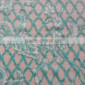 YH010# Lace Fabric / High Quality Burning Flower Lace Fabric / New Design Garment Cloth Lace Fabric thumbnail-6