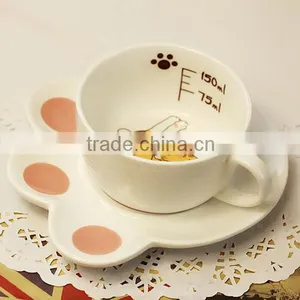 Lovely Ceramic Cup and Plate Porcelain Coffee Cup and Saucer thumbnail-6