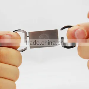 Factory Price Wholesale Stainless Steel Custom Rubber Keyring &keychain thumbnail-1