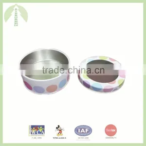 Fancy Round Tin Box With PVC Window, Lift-off Lid thumbnail-2