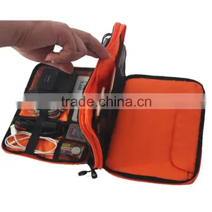 New Fashion Double Layer Cable Organizer Travel Bag Usb Cable Packaging Hard Drive Bag thumbnail-1