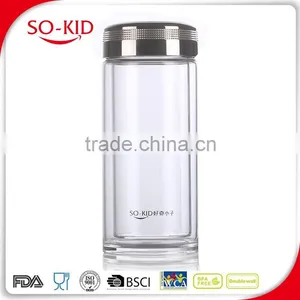 Portable Heat-Resistant Glass Water Bottle thumbnail-1