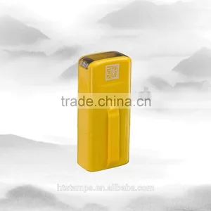 Square 15x6mm Factory HongTu Self Inking Stamp Office Use Stamp Plastic Stamps thumbnail-1