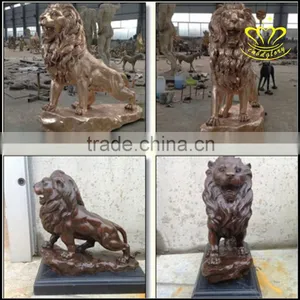 The Bronze Lion Animal Sculpture Wrought Brass Outdoor Urban Landscape Sculpture thumbnail-6