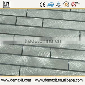 Wholesale Brushed Aluminum Mosaic Strip Metal Mosaic thumbnail-3