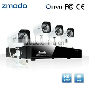 Zmodo 4CH POE NVR Outdoor 720P IP Camera Kit thumbnail-1
