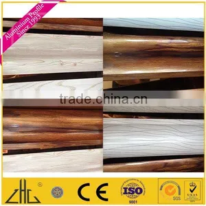 Wow!! Brand New Rugged Wood Grain Finish Aluminium Extrusions Profiles Outdoor Use Manufacturer , Marble Color Aluminium Profile thumbnail-4