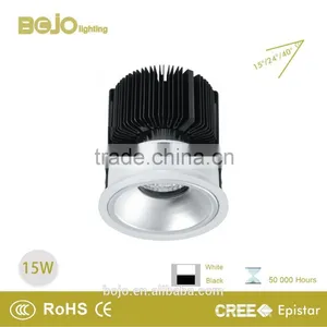 Recessed 15w Cob Led Spot Light With Champagne Silver Reflector thumbnail-1