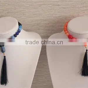 China Factory Stock Cheap Jewellery Women Necklace Arylic Bead Necklace thumbnail-3