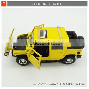 Pull Back Metal Toy Diecast Jeep Car With Light thumbnail-4